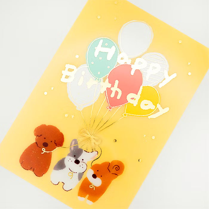 Furukawashiko Foil Clear Card - Dog Balloon