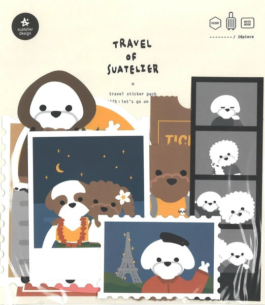 Suatelier Travel Sticker Pack - No.1525 | Let's Go On A Trip