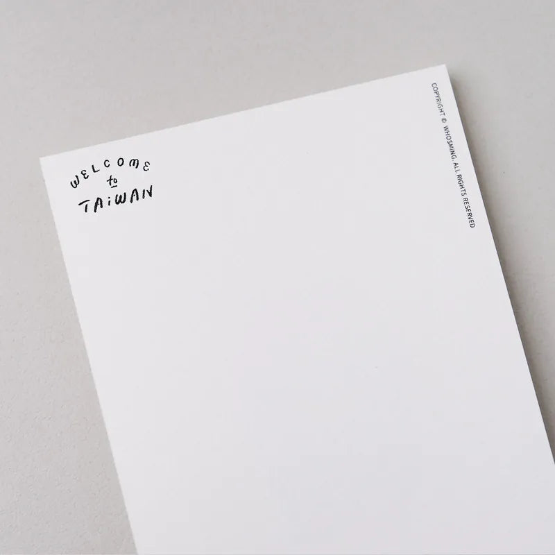 WHOSMiNG Postcard - Taiwan Series - Drinking Bear