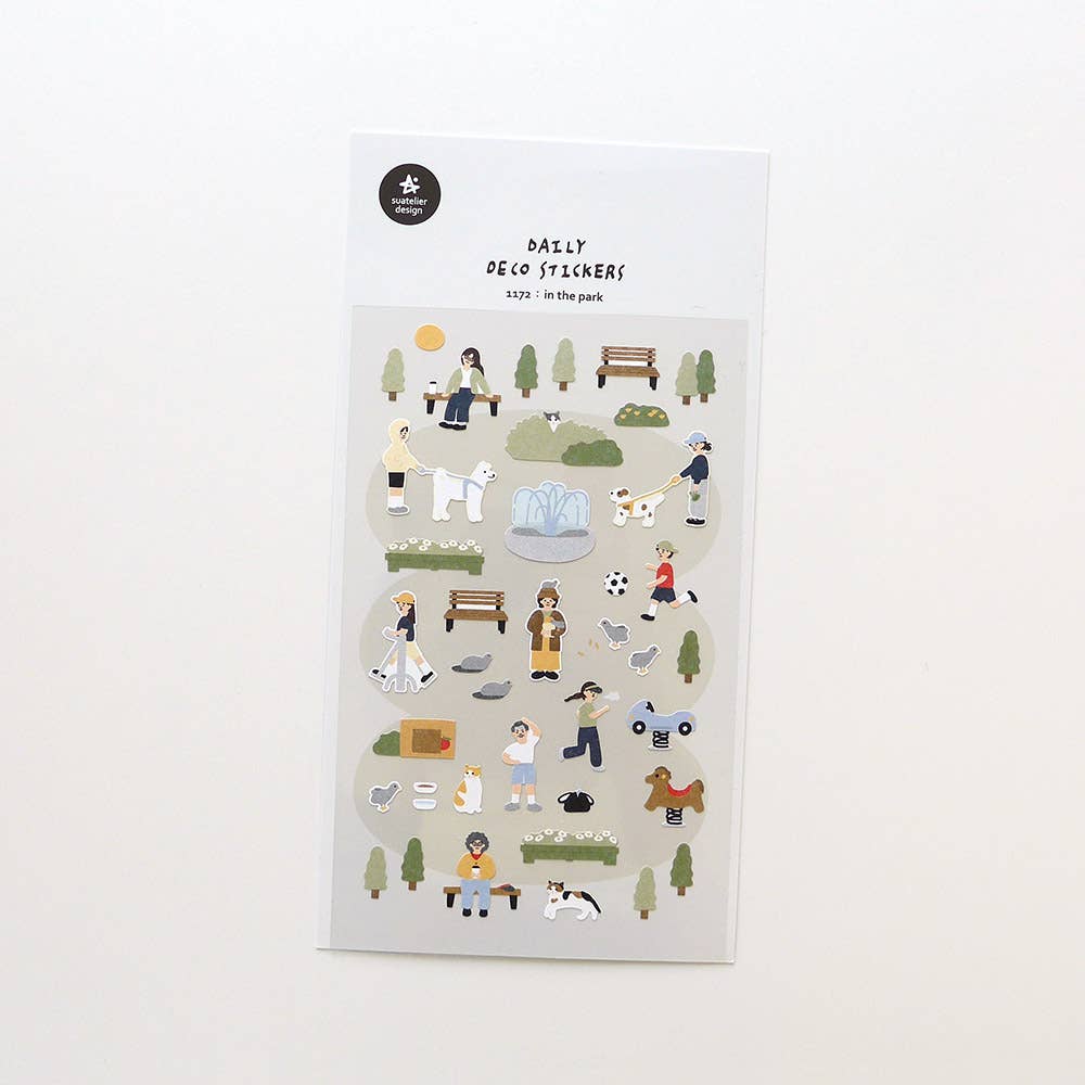 Suatelier Daily Deco Stickers - No.1172 | In The Park