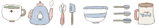 dana ate oatmeal! - Baking at Home Washi Tape