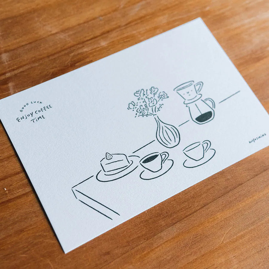 WHOSMiNG Postcard - Enjoy Coffee Time