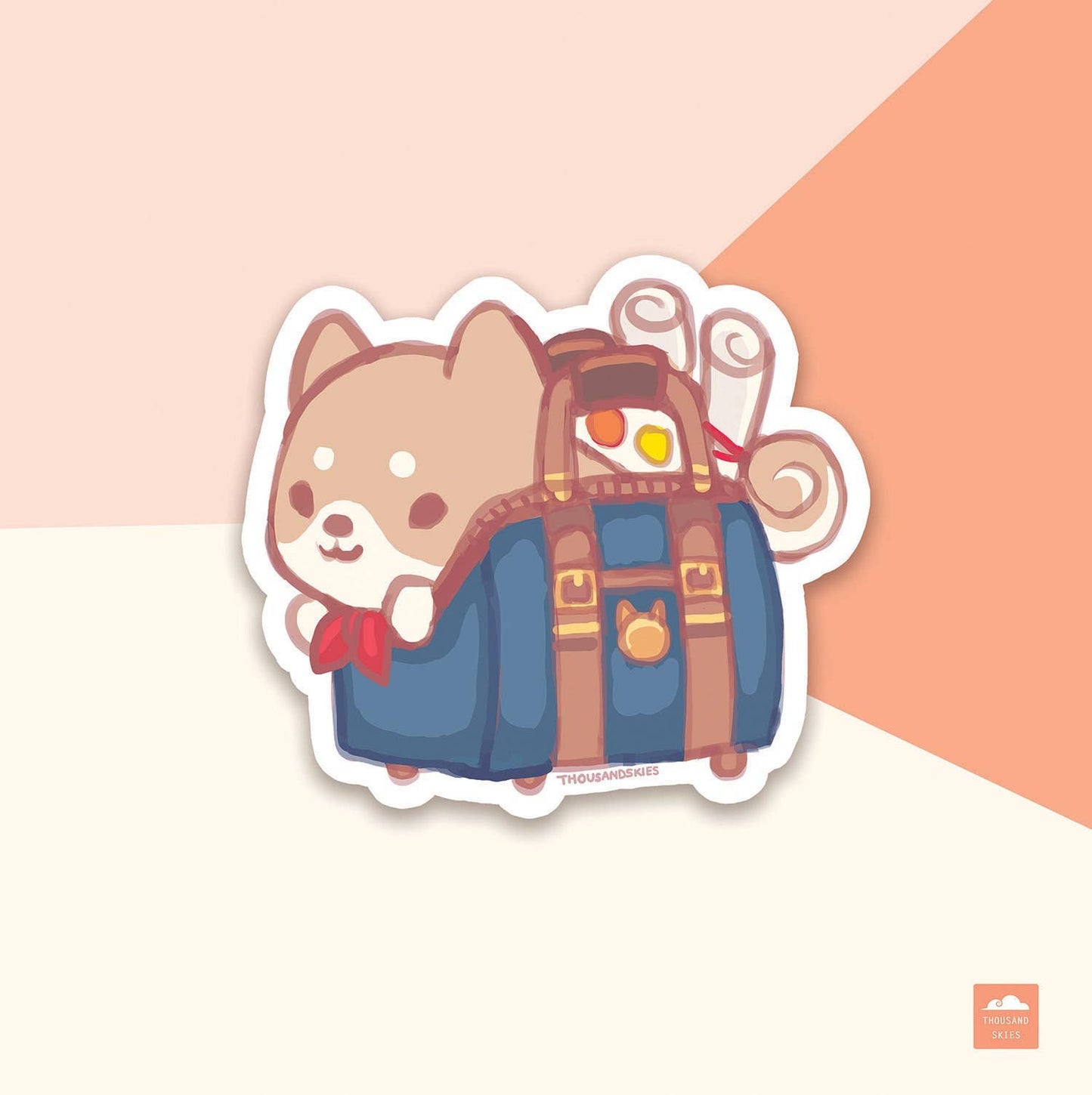 Thousand Skies - Vinyl Sticker - Shiba Artist Bag