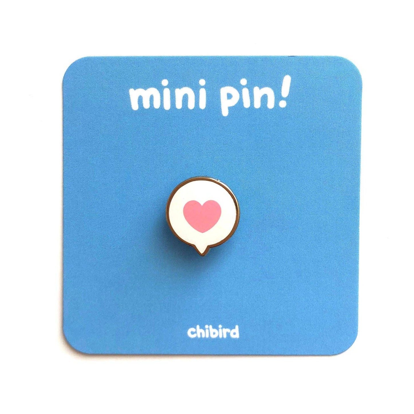 Chibird - Mini Heart Bubble Enamel Pin