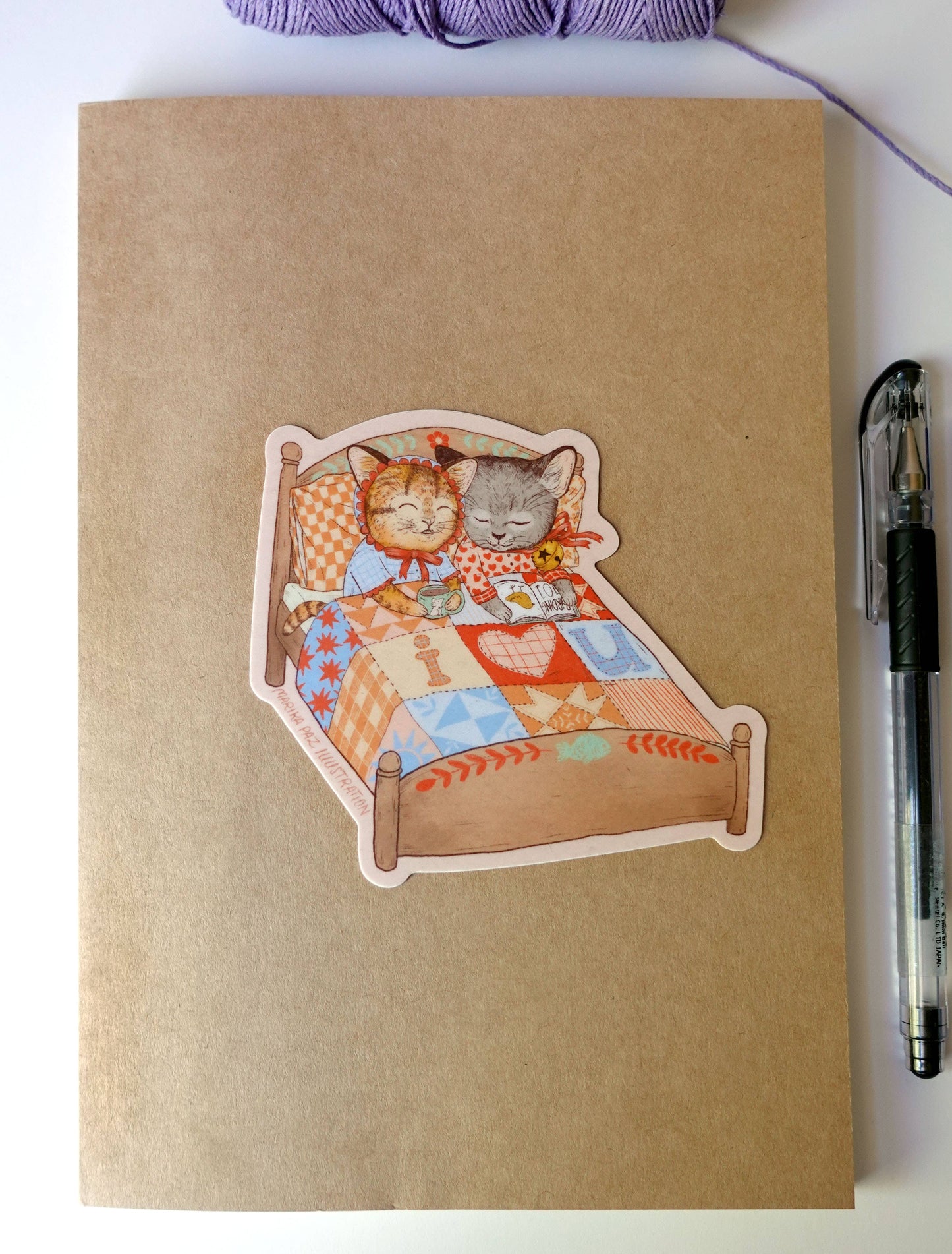 Marika Paz Illustration - I Love You Sticker