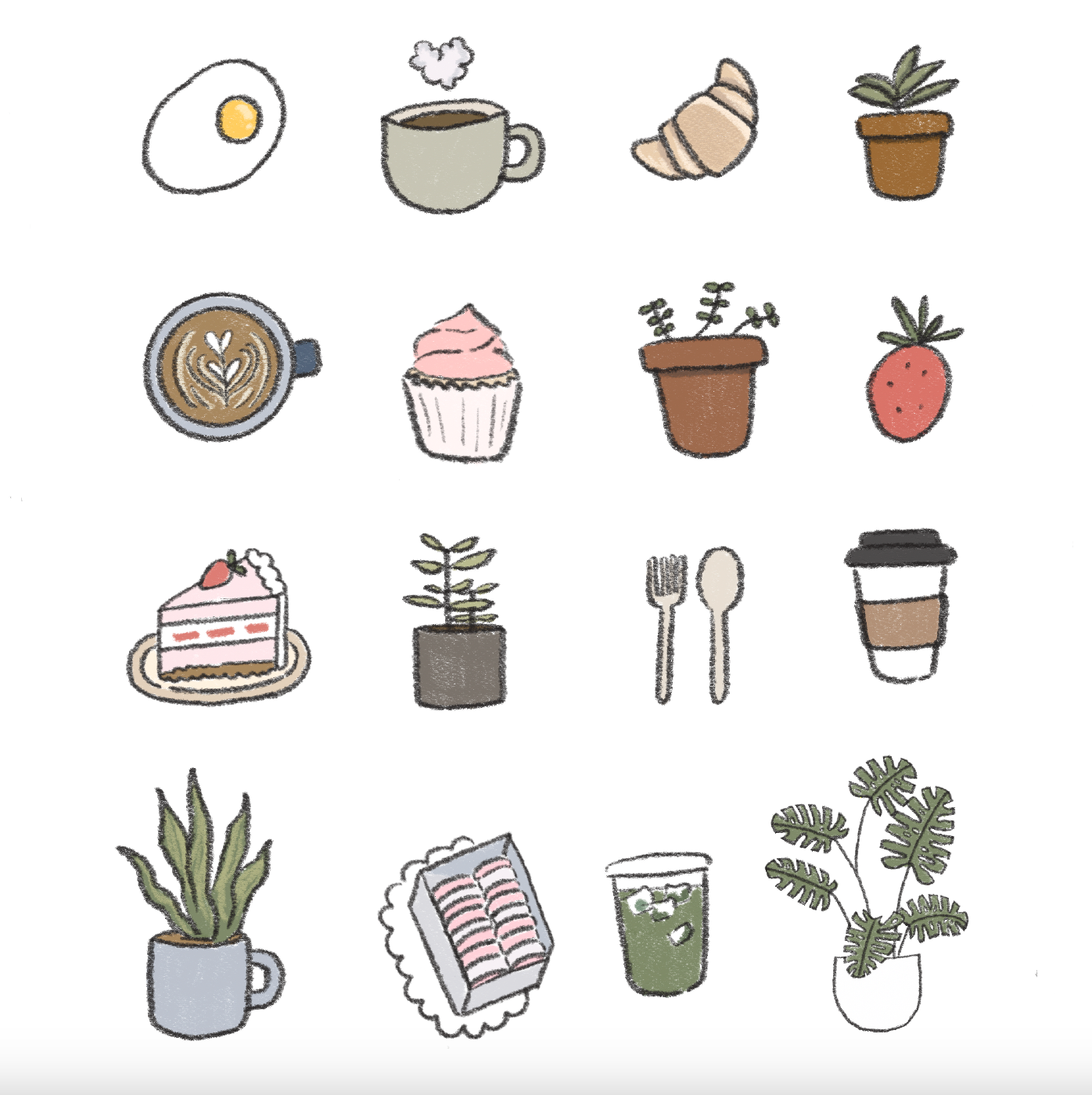 dana ate oatmeal! - Cafe Sticker Sheet