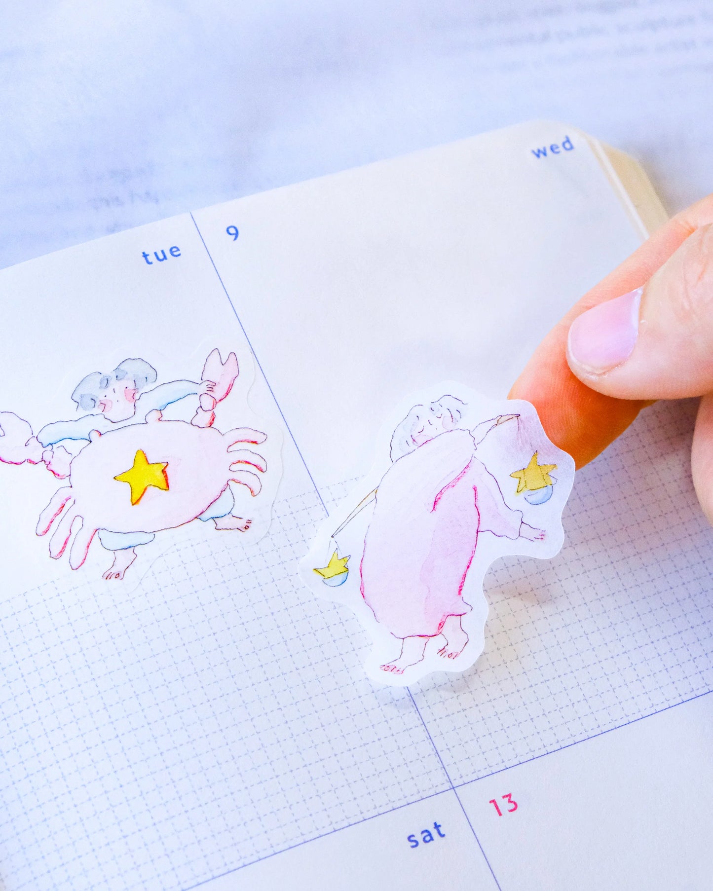 dodolulu - Sticker Sheet - Falling From The Stars