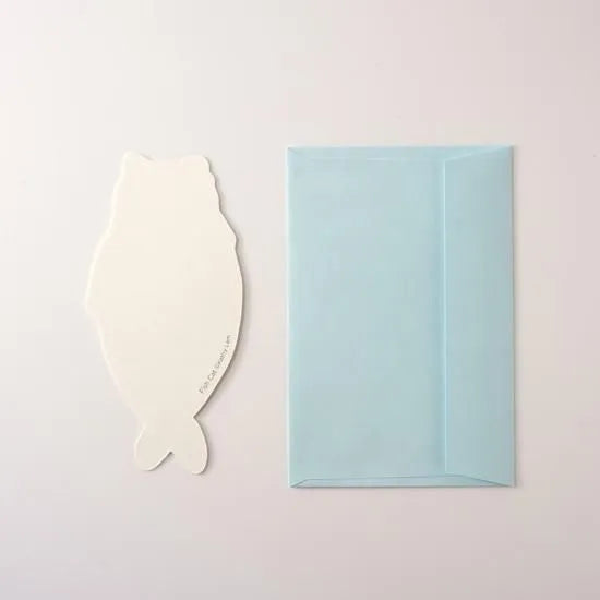 Dawning Crow - Die-Cut Card - Fish Cat