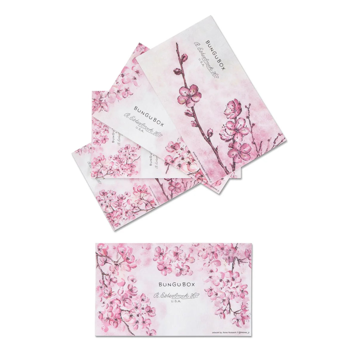 BUNGUBOX x Esterbrook Kachofugestu Flower Blotter Paper