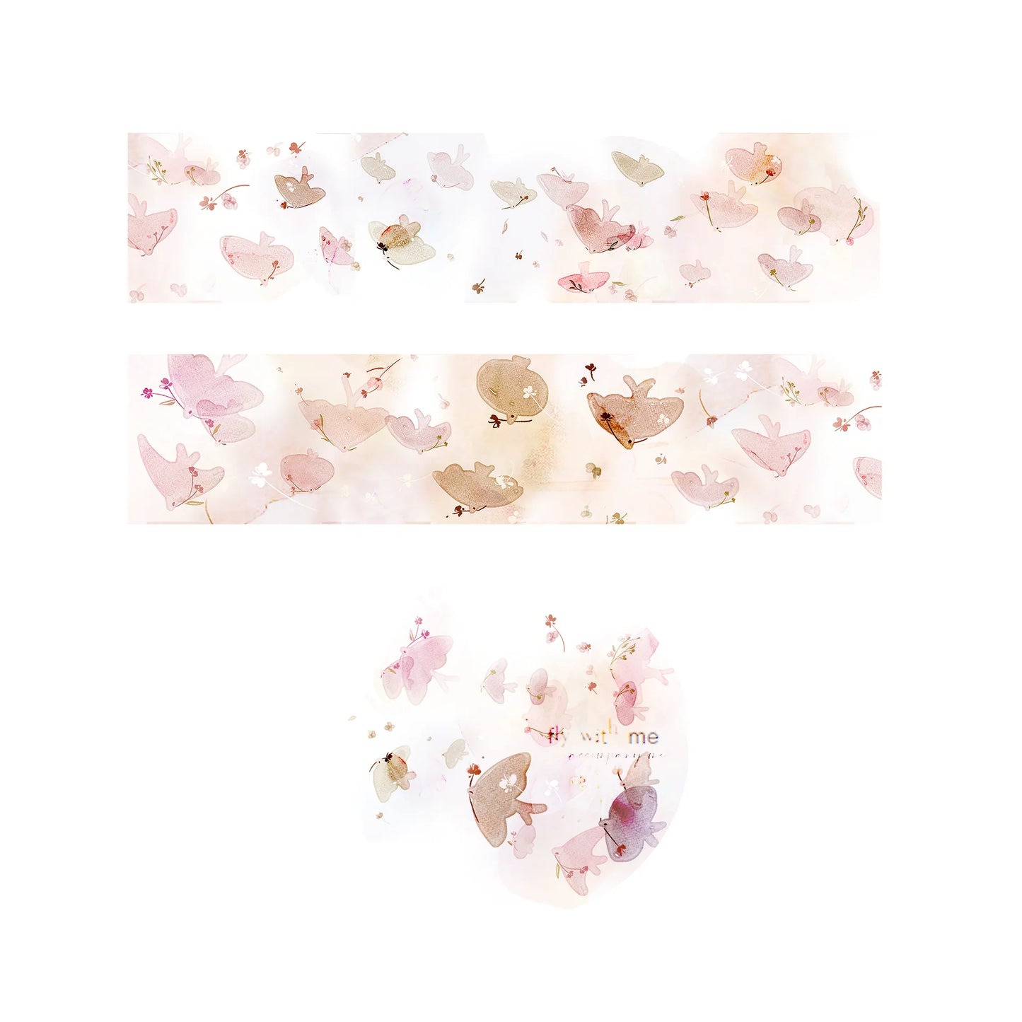 mikan manta - Washi Tape - Fly with Me (40mm)
