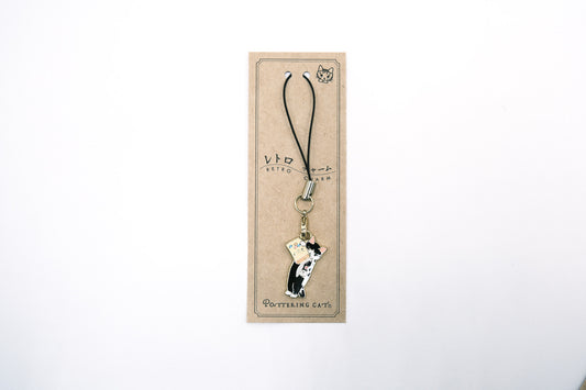 Pottering Cat Enamel Charm - Fruit Candy