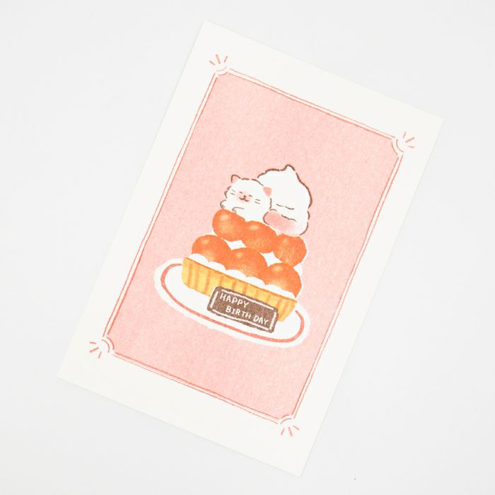 Furukawashiko Postcard - Sweets and Animal Workshop, Cream