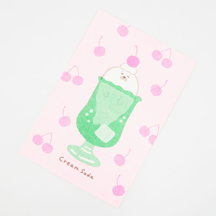 Furukawashiko Postcard - Sweets and Animal Workshop, Cream