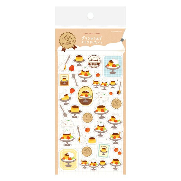 Furukawashiko Sticker Sheet - Sweets and Animal Workshop, Cream