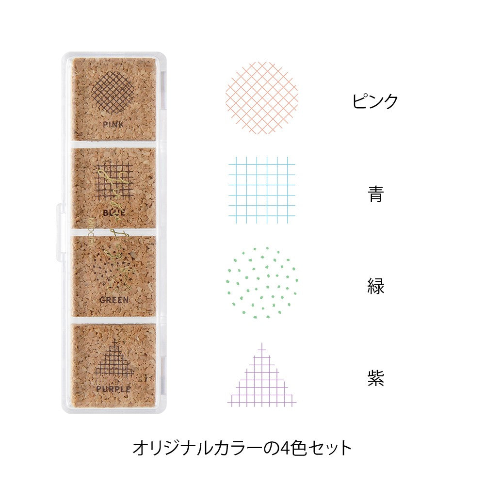 Midori Yuru Log Paintable Pre-Inked Stamp