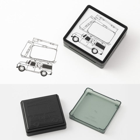 Midori Paintable Stamp - Pre-Inked - Going Out