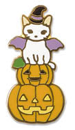 Pottering Cat Enamel Pin - Halloween 1