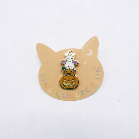 Pottering Cat Enamel Pin - Halloween 1