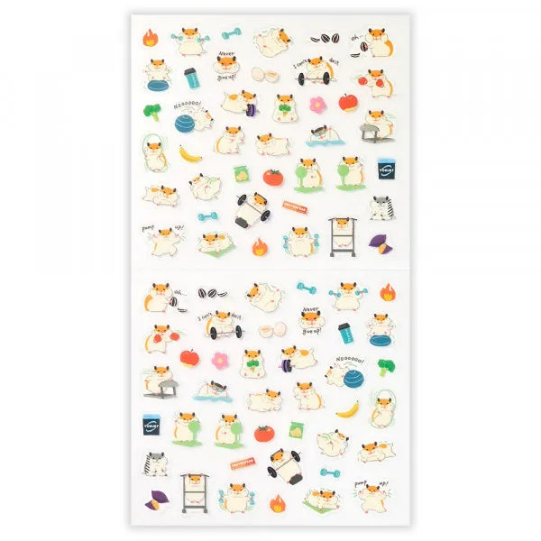 NB Sticker Sheet - Exercise Hamster