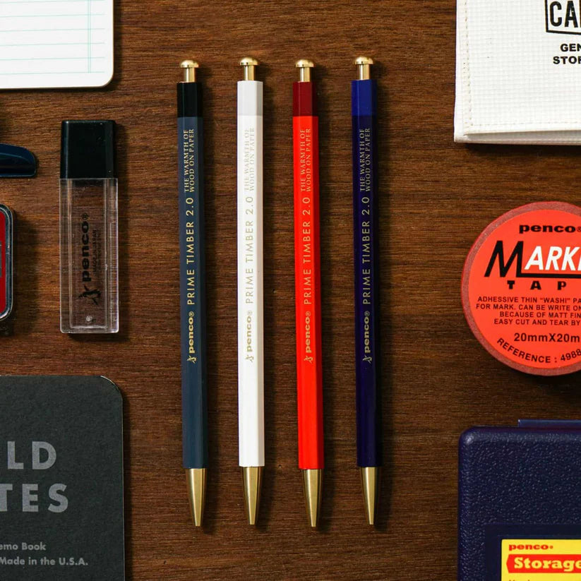 Penco Prime Timber Brass Mechanical Pencil