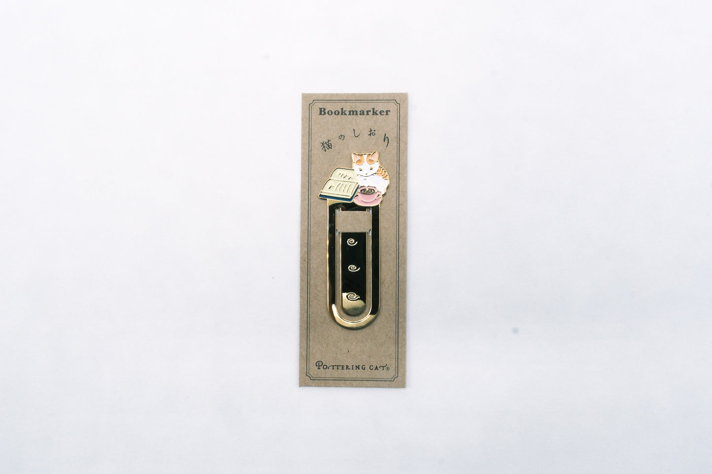 Pottering Cat Bookmark - Hot Cocoa