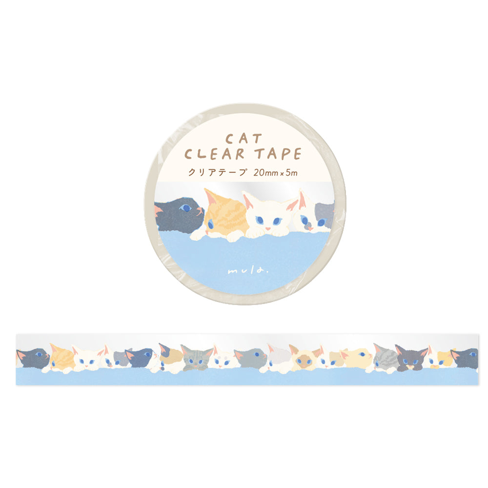 RYU-RYU x mula - Cat Clear Tape - Kitten Blue