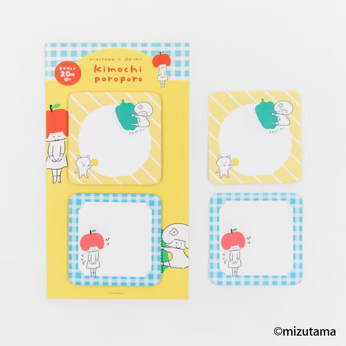 Furukawashiko x Mizutama - Sticky Notes - Kimochi Poroporo Series - Vegetable