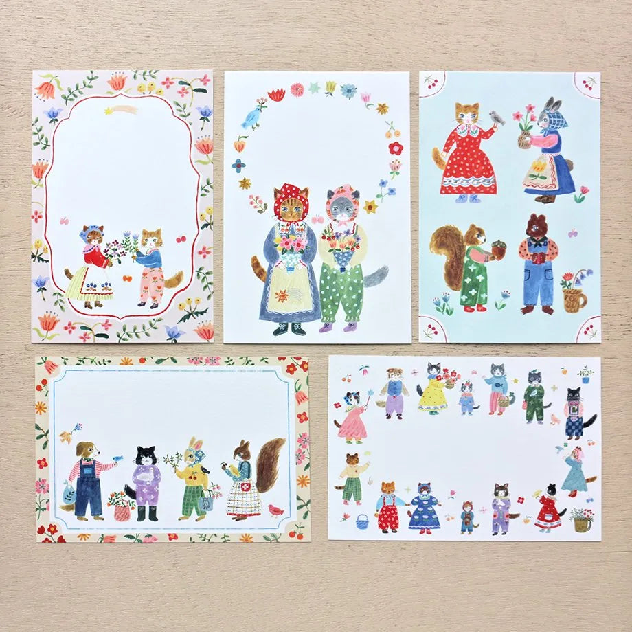 Cozyca x Aiko Fukawa - Postcard - Little Fluffy Friends