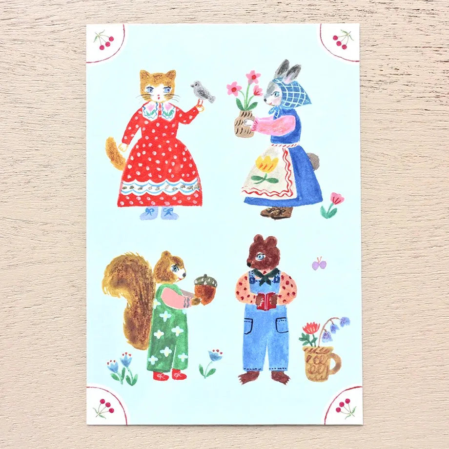 Cozyca x Aiko Fukawa - Postcard - Little Fluffy Friends