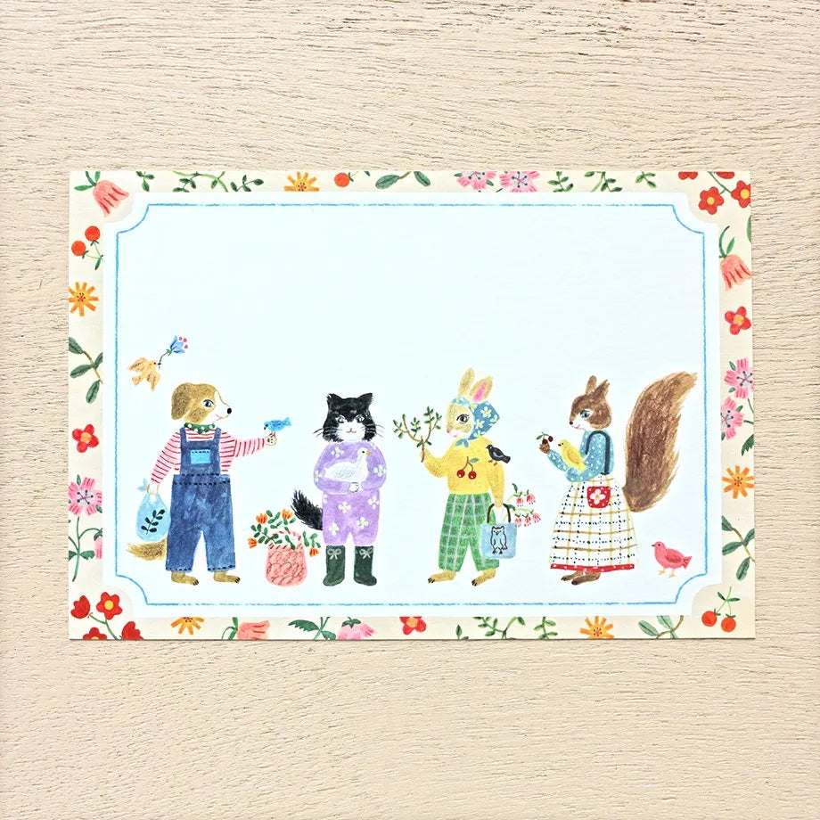 Cozyca x Aiko Fukawa - Postcard - Little Fluffy Friends