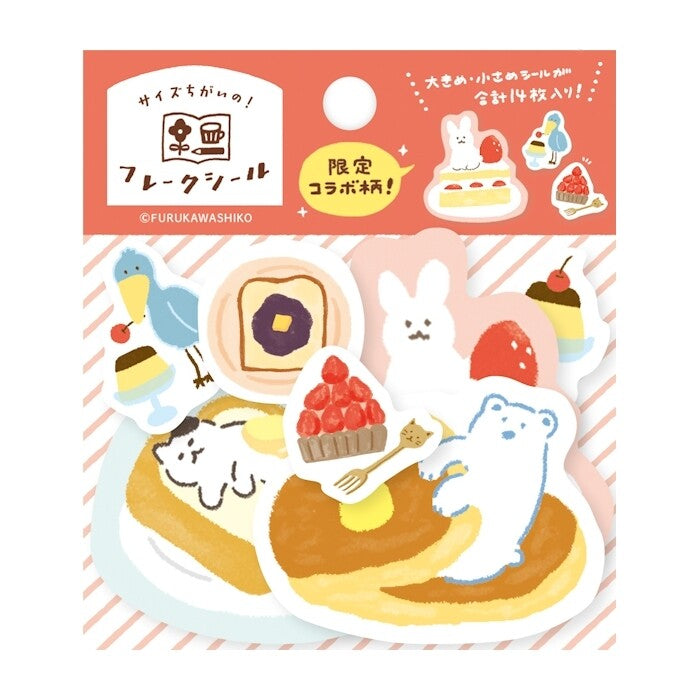 Furukawashiko Watashi-Biyori Flake Sticker - Limited Collaboration Pattern