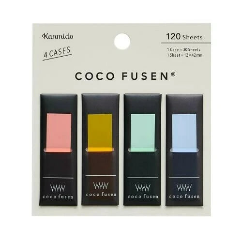 Kanmido Coco Fusen Color Sticky Notes - Medium