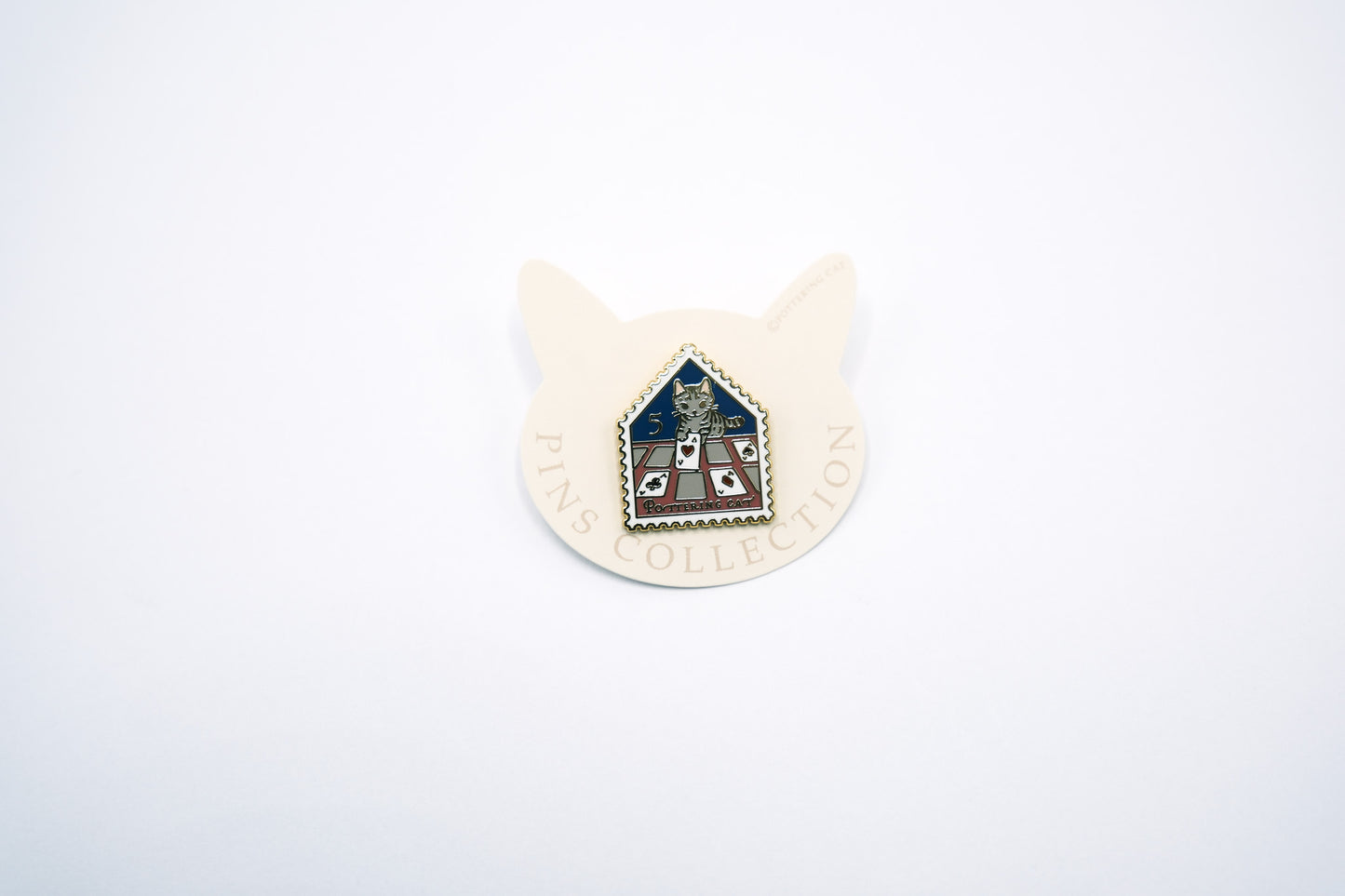 Pottering Cat Enamel Pin - Memory Card Game