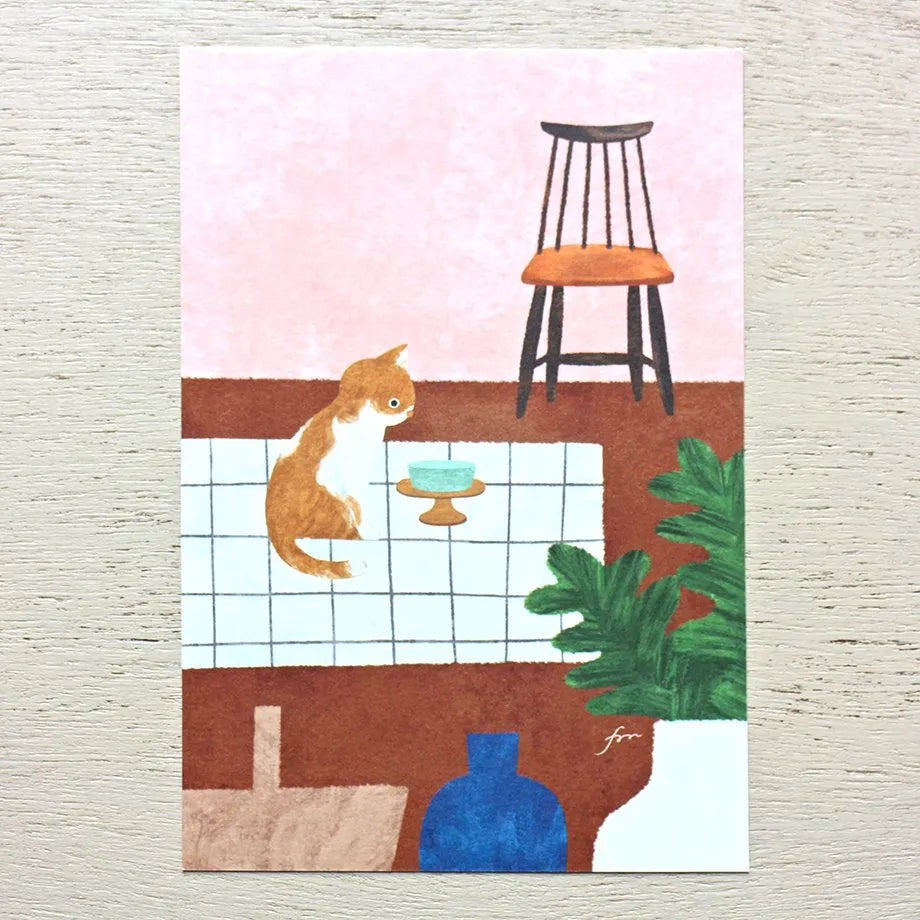 Cozyca x Mariko Fukuoka - Postcard - Meow