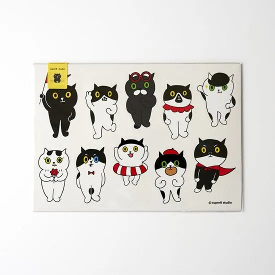 superB studio - Sticker Sheet - Meow Barber