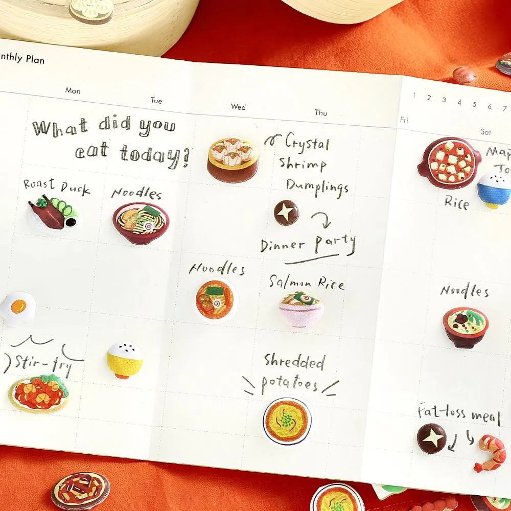 BGM 3D Sticker Sheet - Muni-Muni Vol.2 - Mini Chinese Food