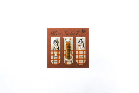 Pottering Cat Magnetic Bookmarks - Mini Dessert Shop 1