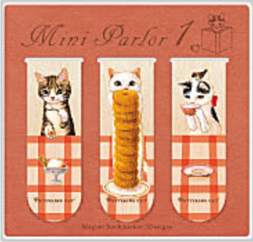 Pottering Cat Magnetic Bookmarks - Mini Dessert Shop 1
