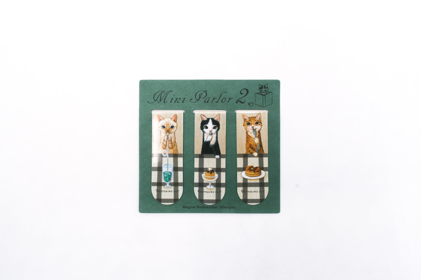 Pottering Cat Magnetic Bookmarks - Mini Dessert Shop 2
