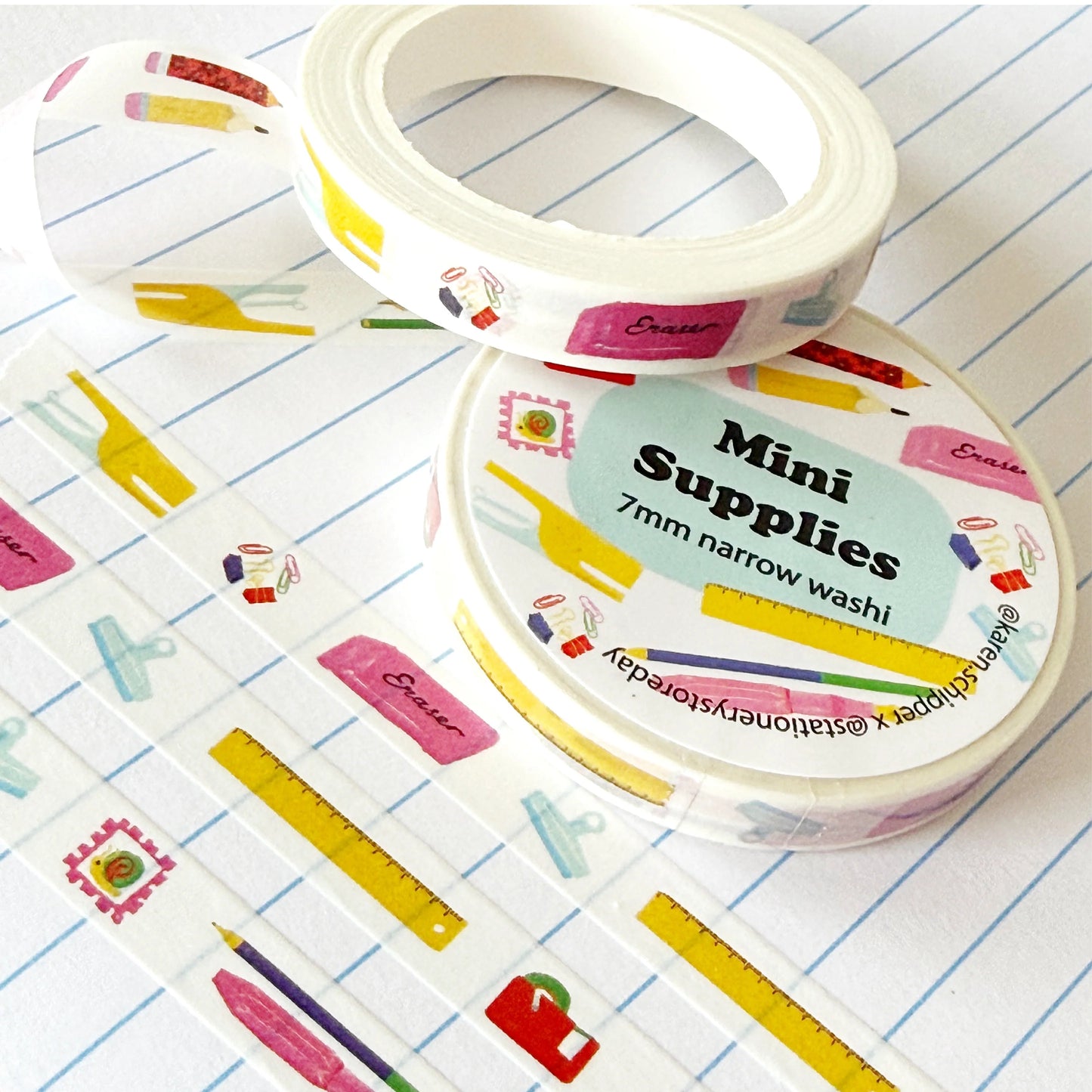 Stationery Store Day - Narrow Washi Tape - Mini Supplies