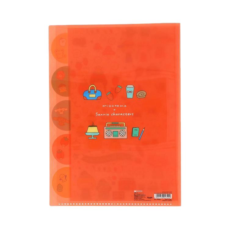 Sanrio x Mizutama - A4 Clear File - Mix Retro Girl