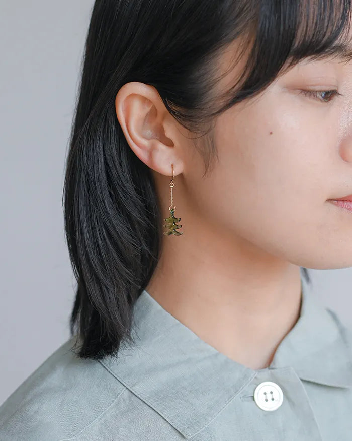 HARIO Lampwork Factory x Iida Umbrella Store - Glass Earrings - Mori