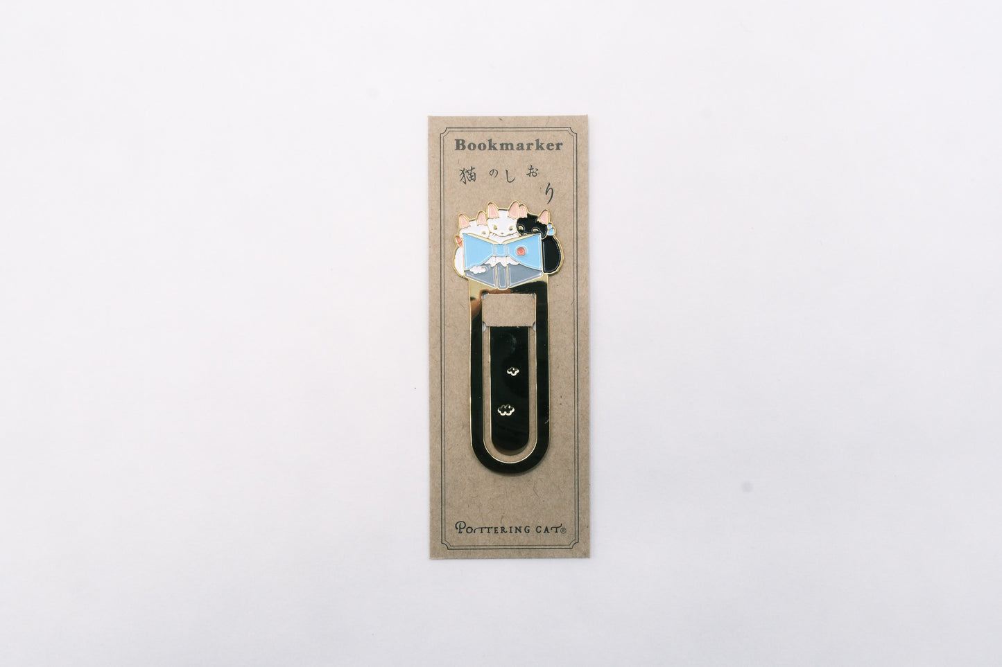 Pottering Cat Bookmark - Fuji Mountain