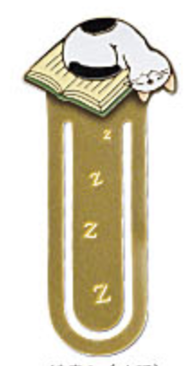 Pottering Cat Bookmark - Napping