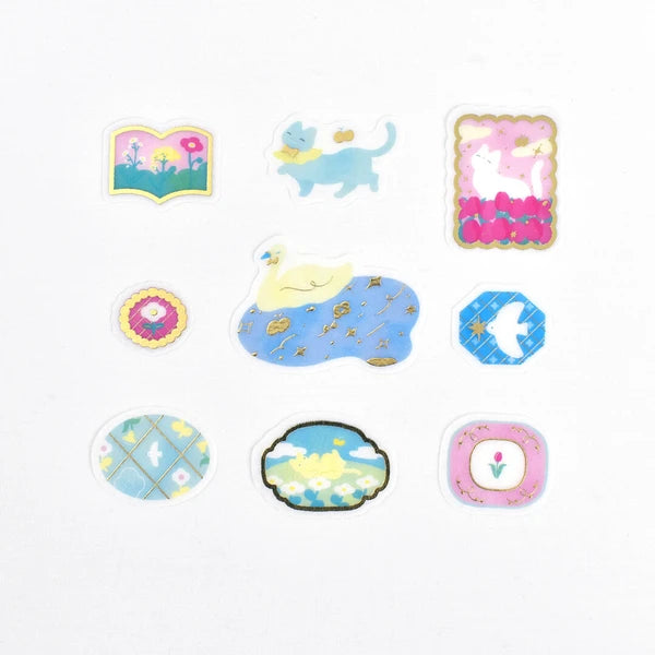 Papier Platz x Kazu Miyashita - Flake Stickers - Nekoneko Biyori