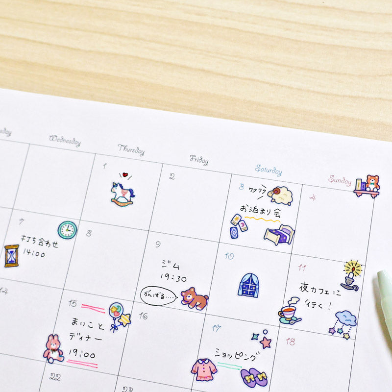 Mind Wave Sticker Sheet - Poppin' Jam Seal - Night