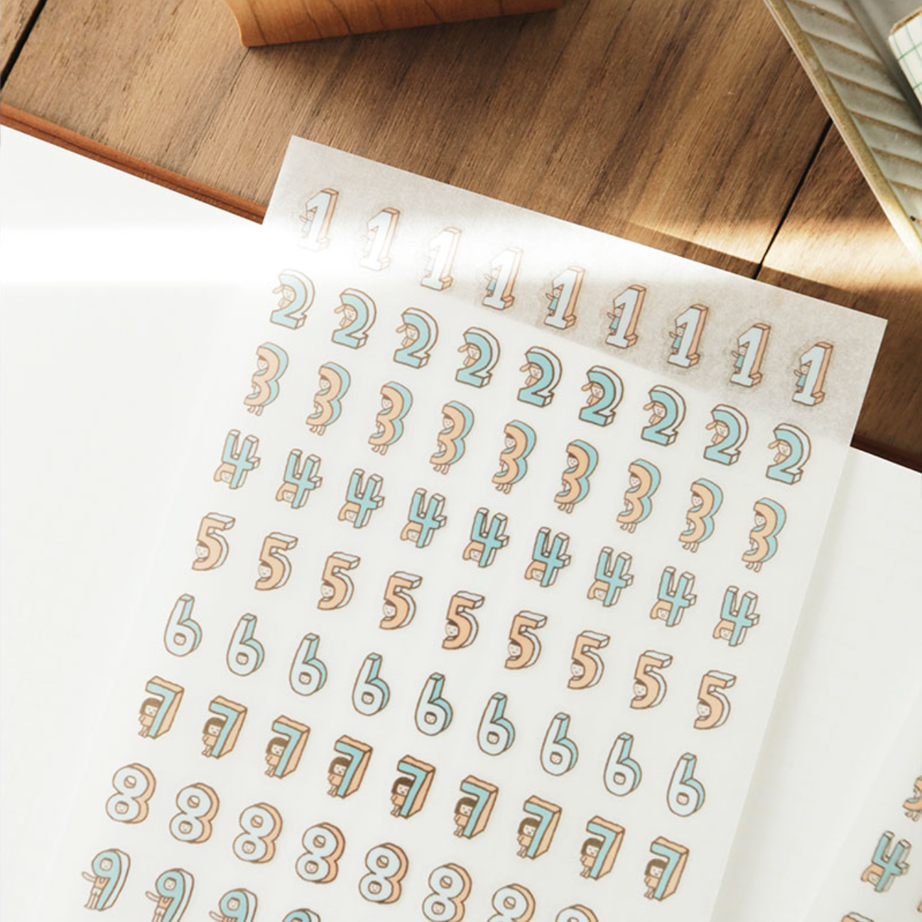Yohand Studio Print-On Sticker Sheet - Numbers