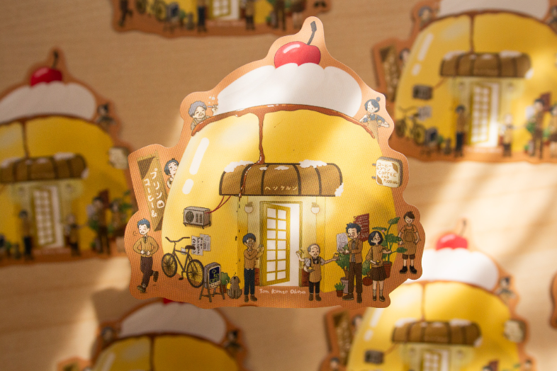 Okeya Stationery Co. - Hekkulun Pudding Cafe Vinyl Sticker