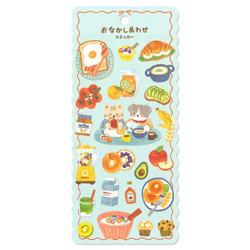 Mind Wave Happy Tummy Sticker Sheet - Pakupaku Morning