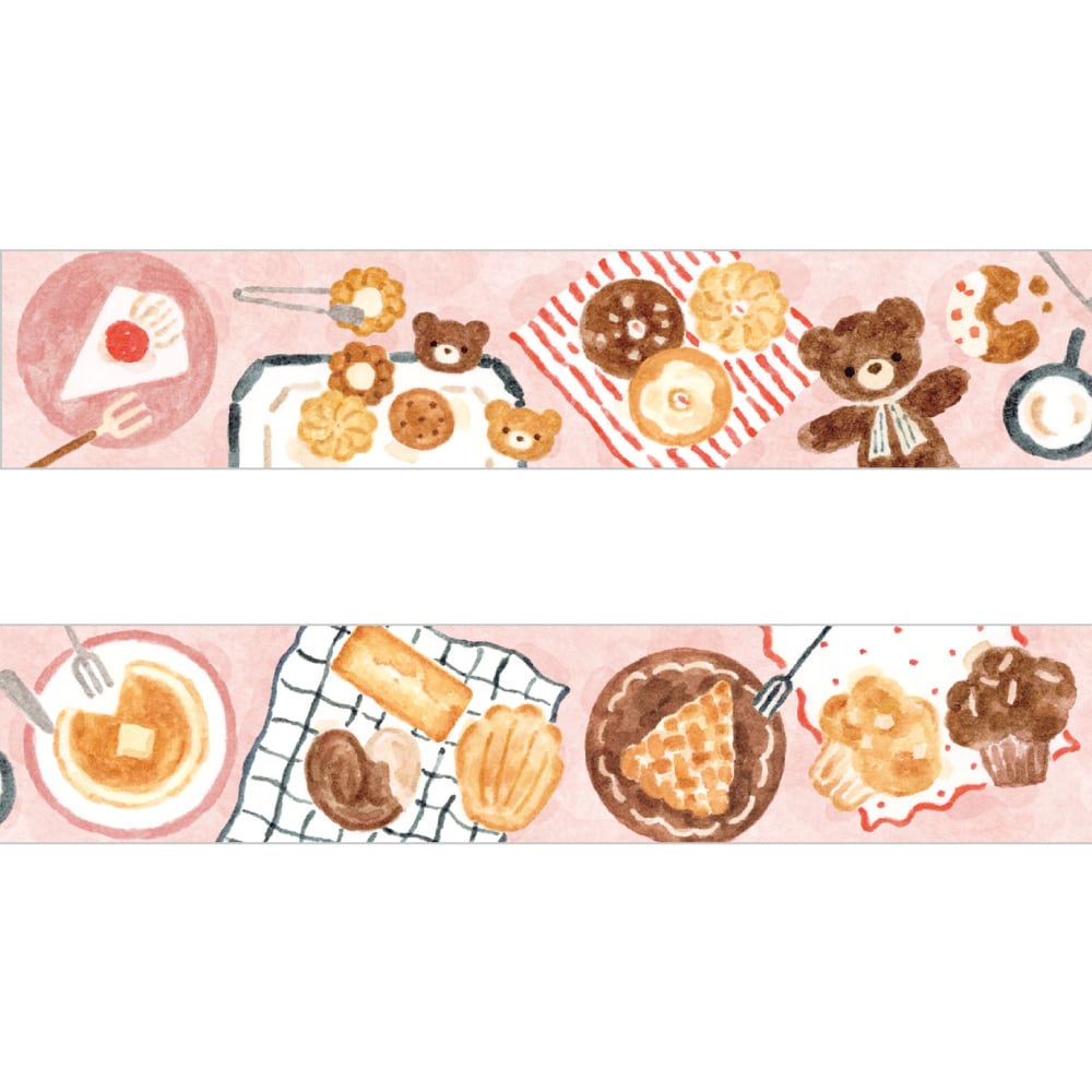 Papier Platz x Nakauchi Waka Washi Tape - Bear and Sweet